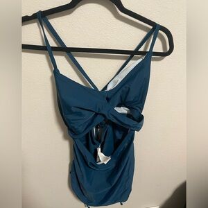 NWT Cupshe Blue One Piece Bikini Size Large‎